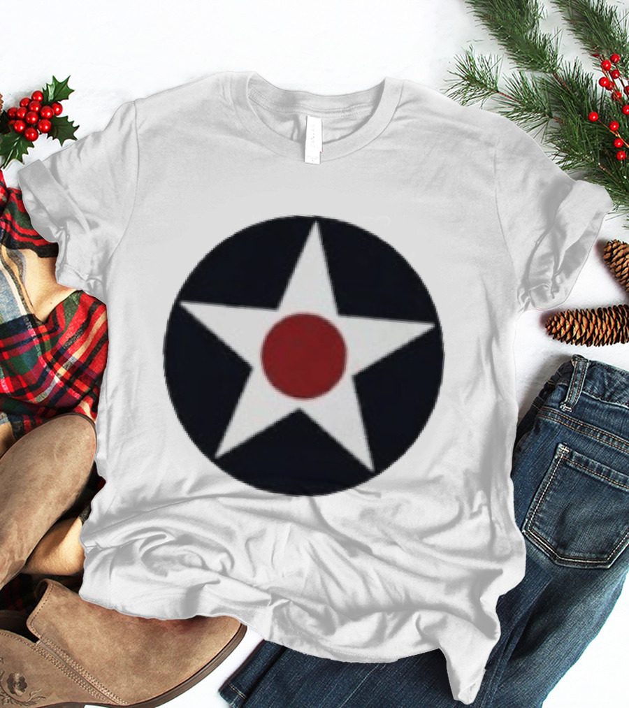 United States Army Air Forces 1940s Star Roundel Pocket Insignia T-Shirt