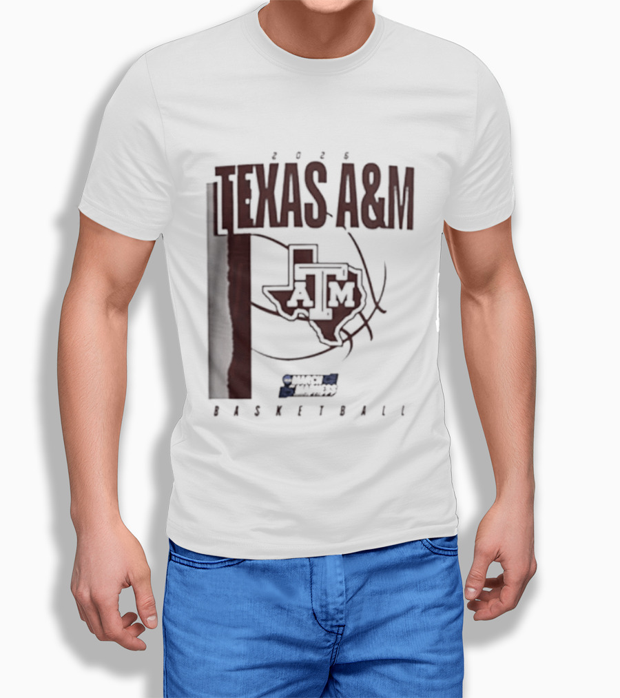 Texas A&M Aggies 2026 March Madness Basketball Tournament T-Shirt