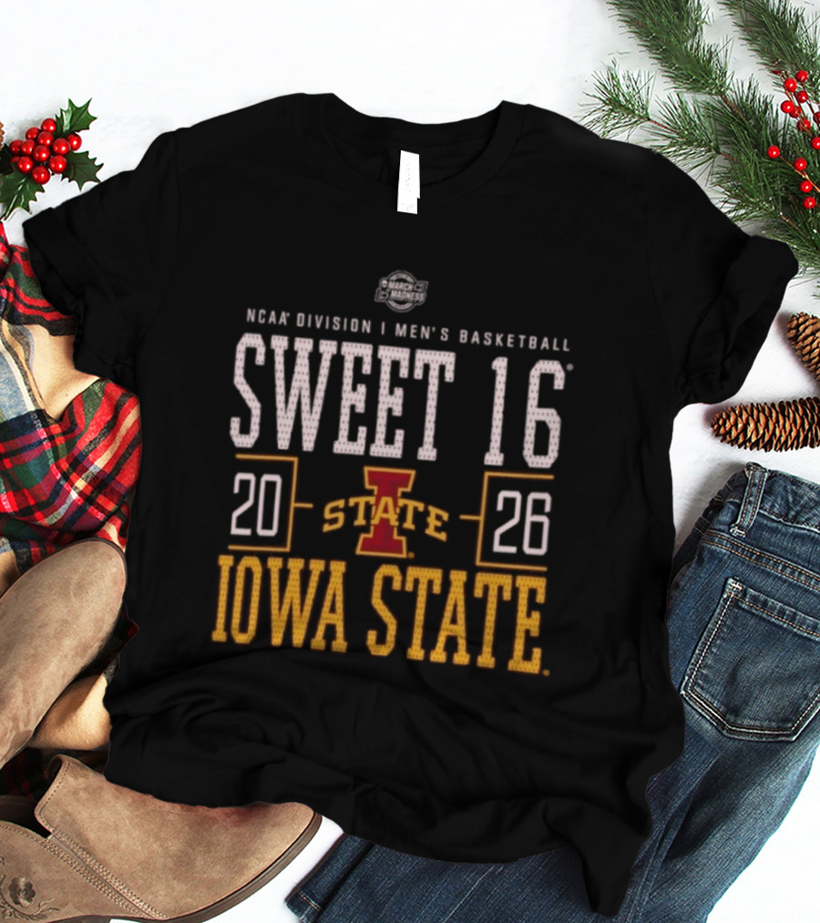 NCAA Division I Men's Basketball Sweet 16 2026 Iowa State T-Shirt