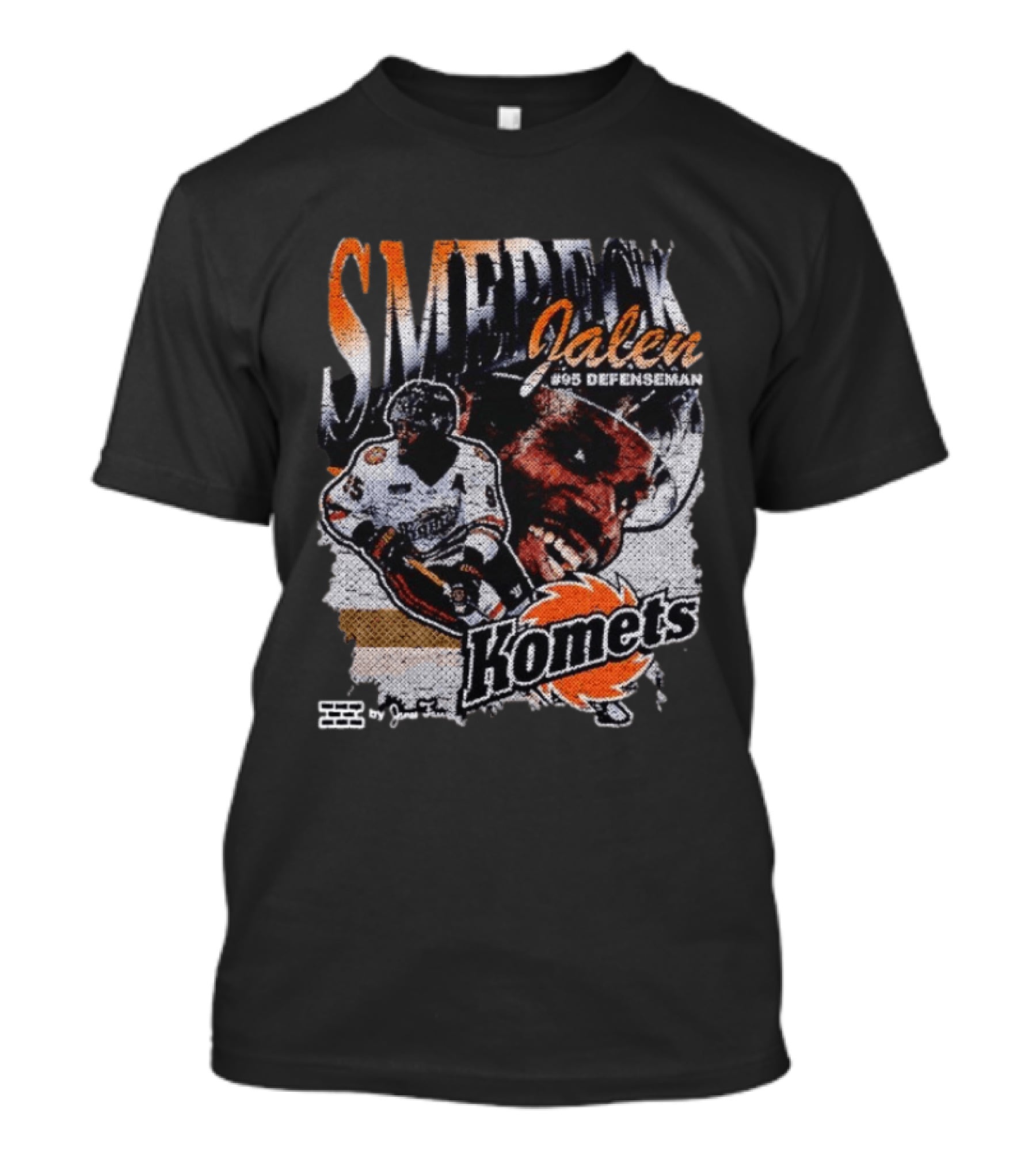 SMERECK Jalen #95 Defenseman Fort Wayne Komets Hockey T-Shirt