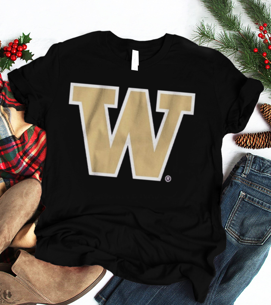 Washington Huskies Primary Gold W T-Shirt