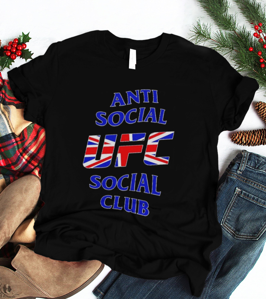 Anti Social Social Club UFC Union Jack Red T-Shirt
