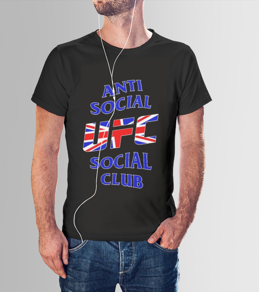 Anti Social Social Club UFC Union Jack Red T-Shirt