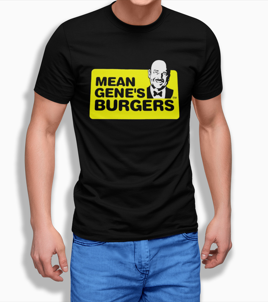 Mean Gene's Burgers Classic Logo With Iconic Bowtie T-Shirt