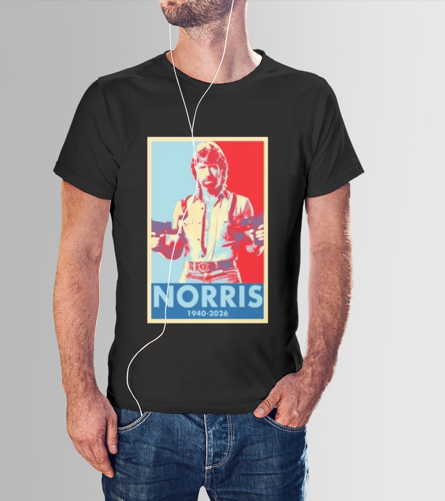 Norris 1940 2026 Retro Tribute With Dual Pistols T-Shirt