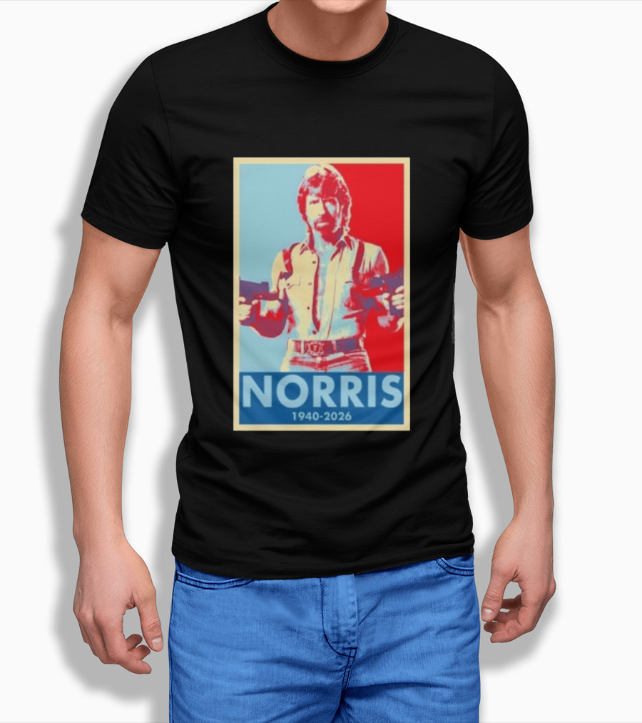 Norris 1940 2026 Retro Tribute With Dual Pistols T-Shirt