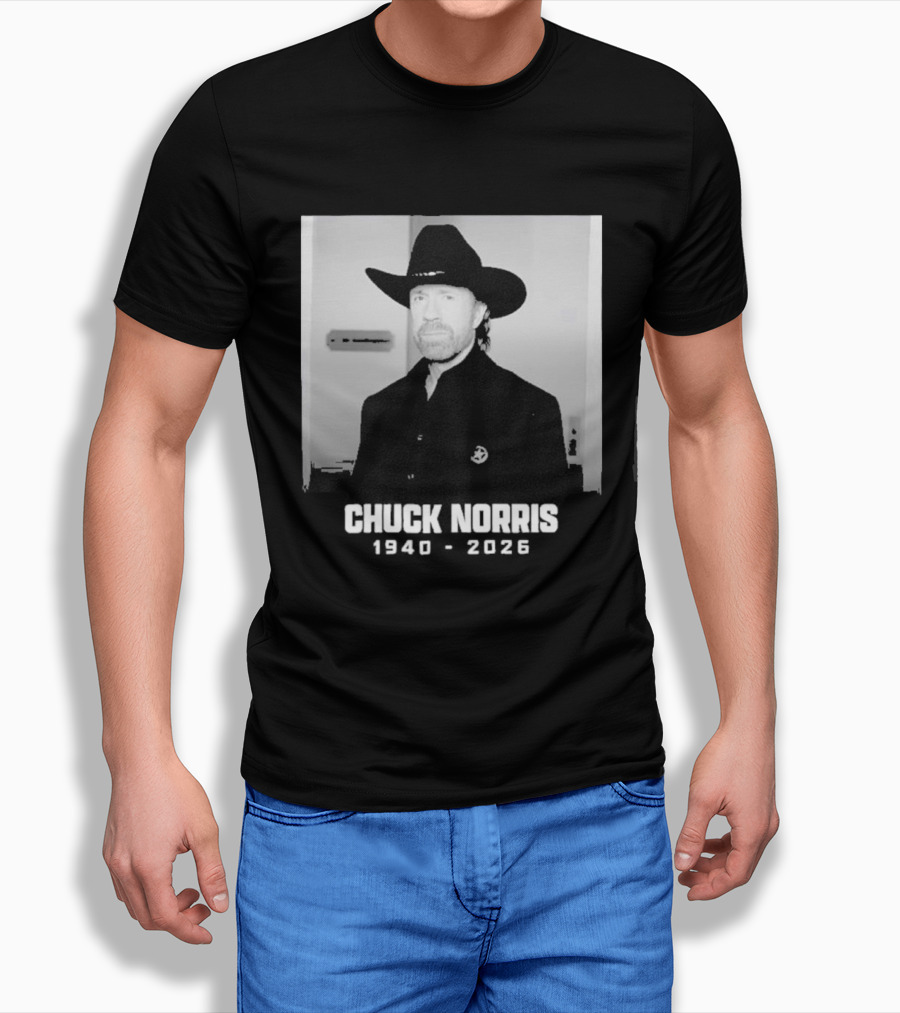 Chuck Norris Rest In Peace 2026 Cowboy Hat T-Shirt