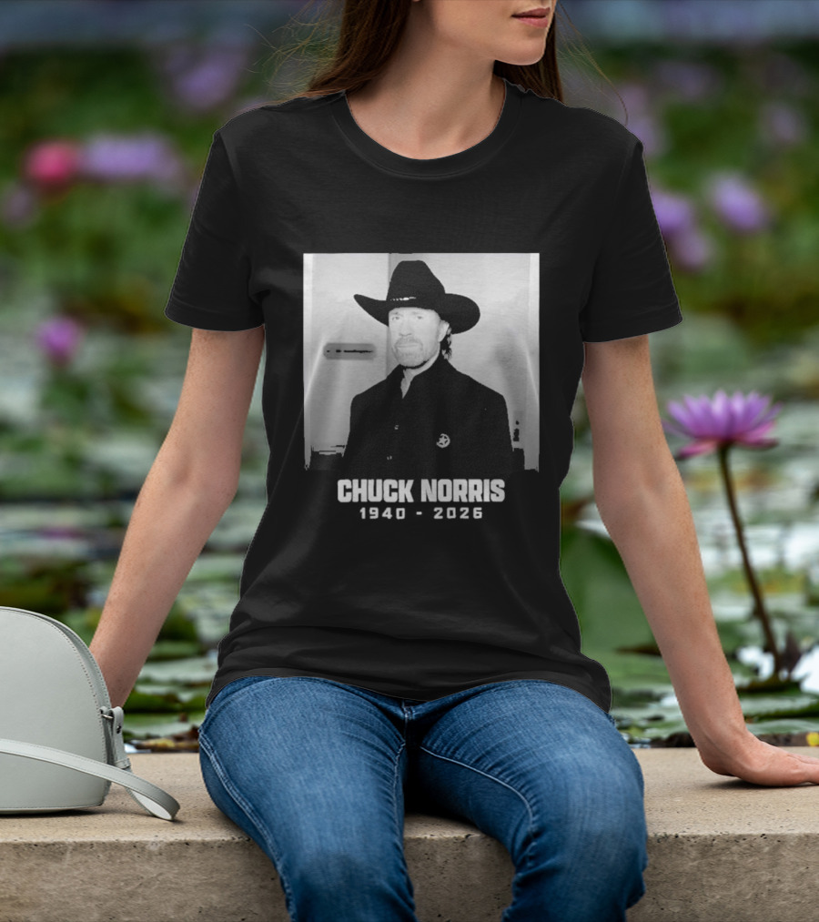 Chuck Norris Rest In Peace 2026 Cowboy Hat T-Shirt