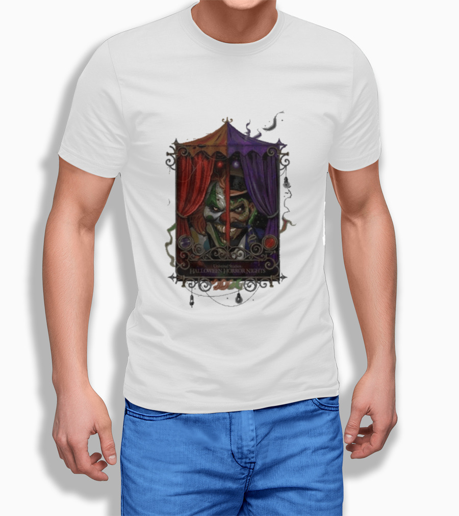 Universal Studios Halloween Horror Nights 2026 Dark Carnival Clown T-Shirt