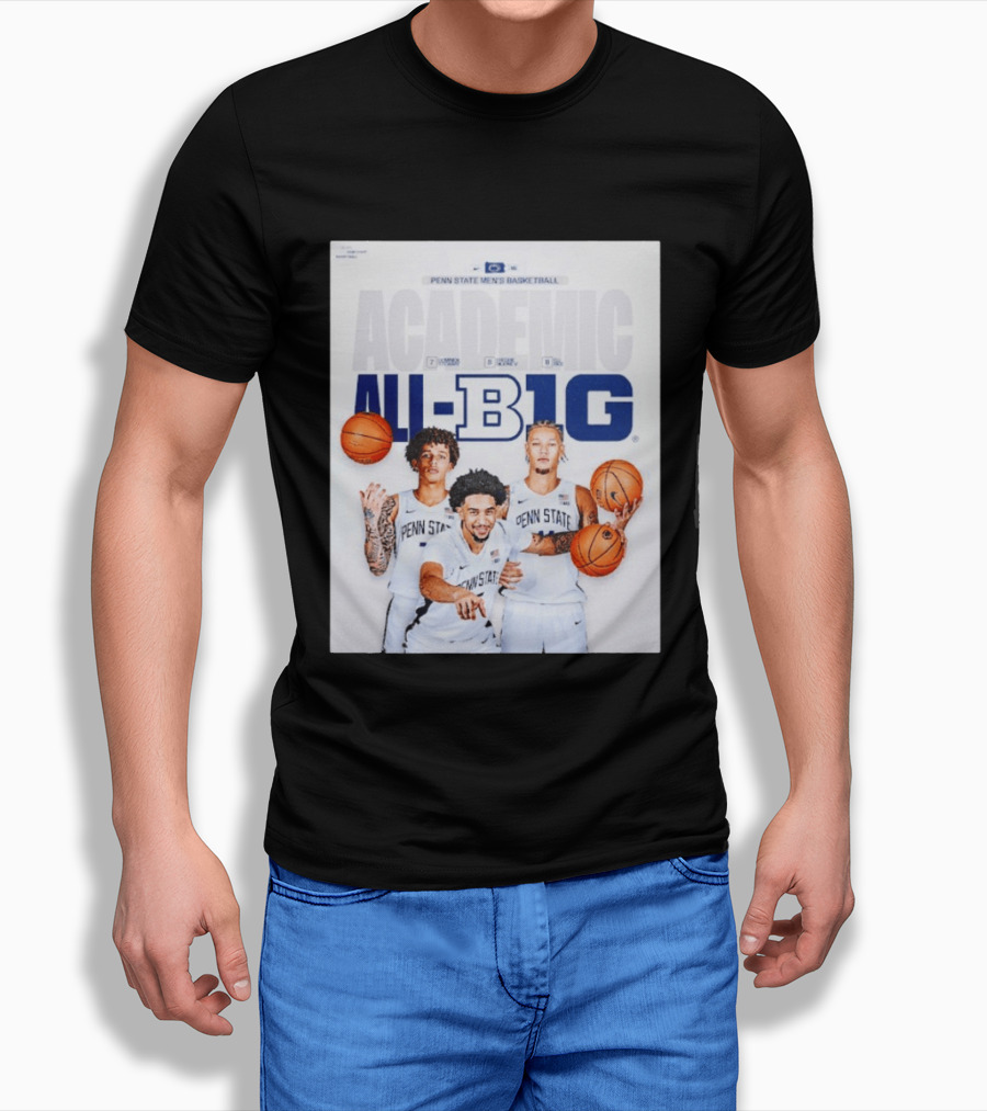 Penn State Men's Basketball Academic All Big Ten Honors 2026 Players T-Shirt