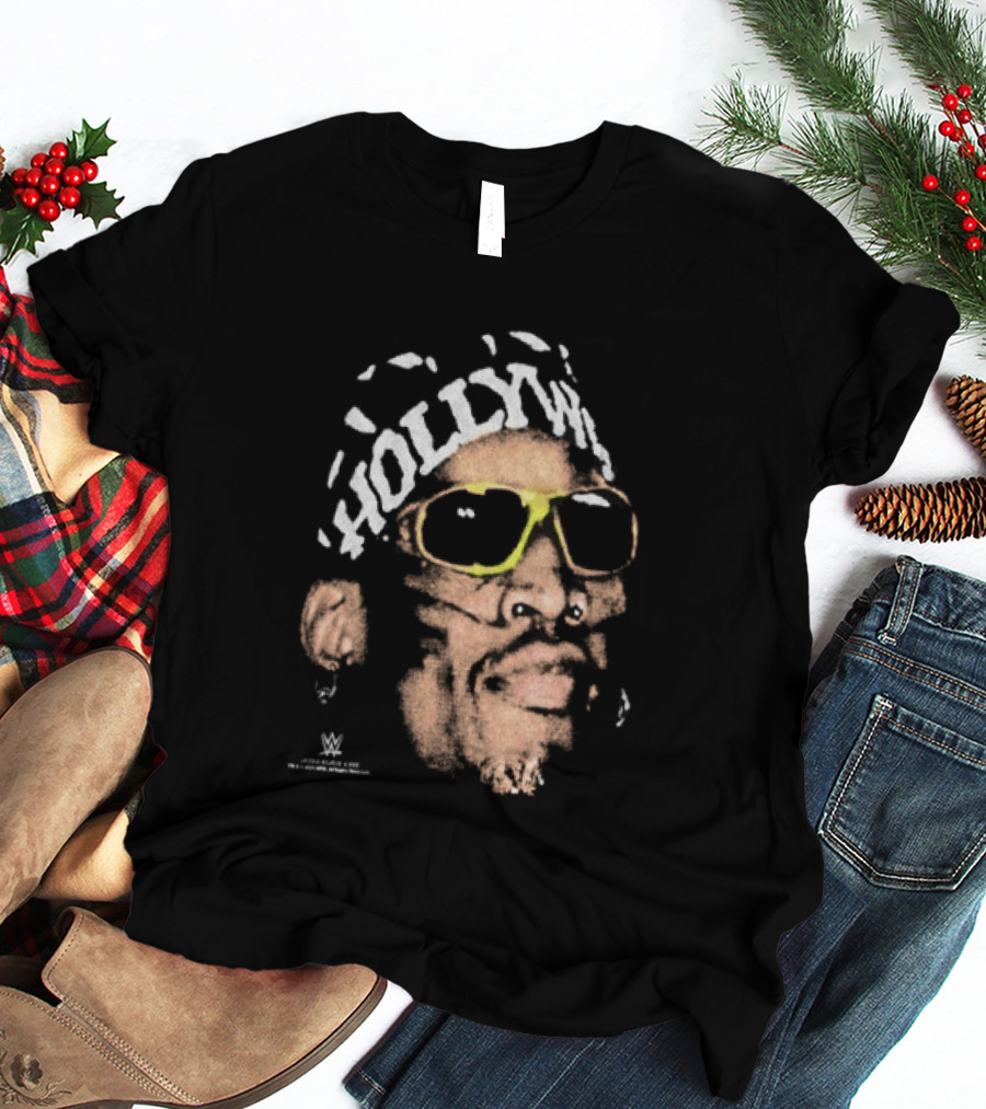 Dennis Rodman Hold My Own WWE Bandana Snow Wash T-Shirt