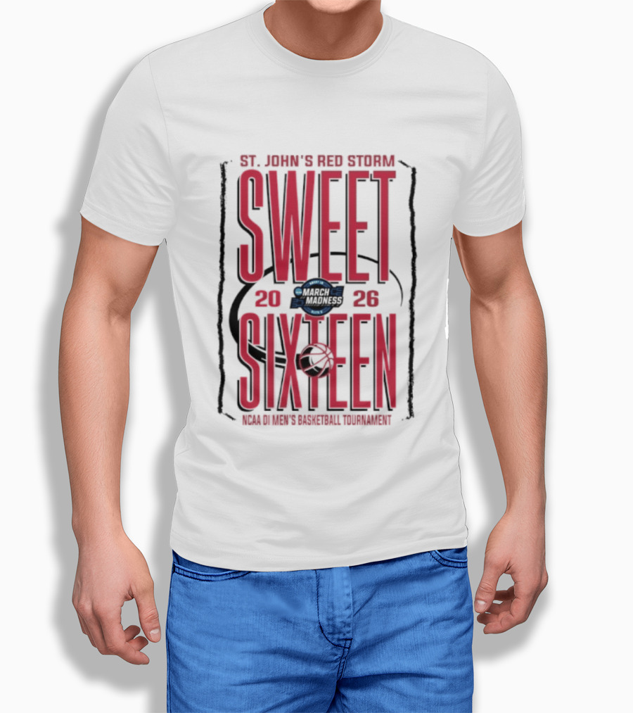 St. John's Red Storm Sweet Sixteen 2026 NCAA Men's Basketball Tournament T-Shirt