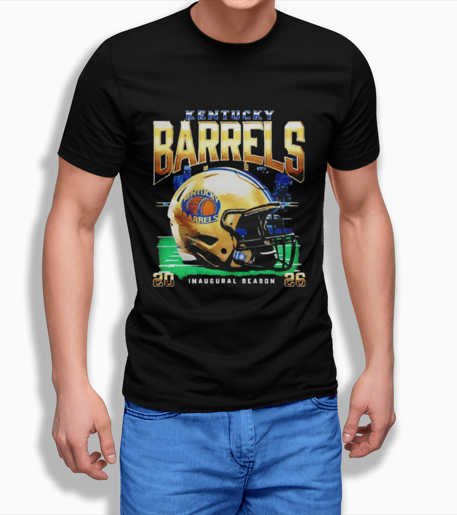 Kentucky Barrels 2026 Inaugural Season Helmet T-Shirt