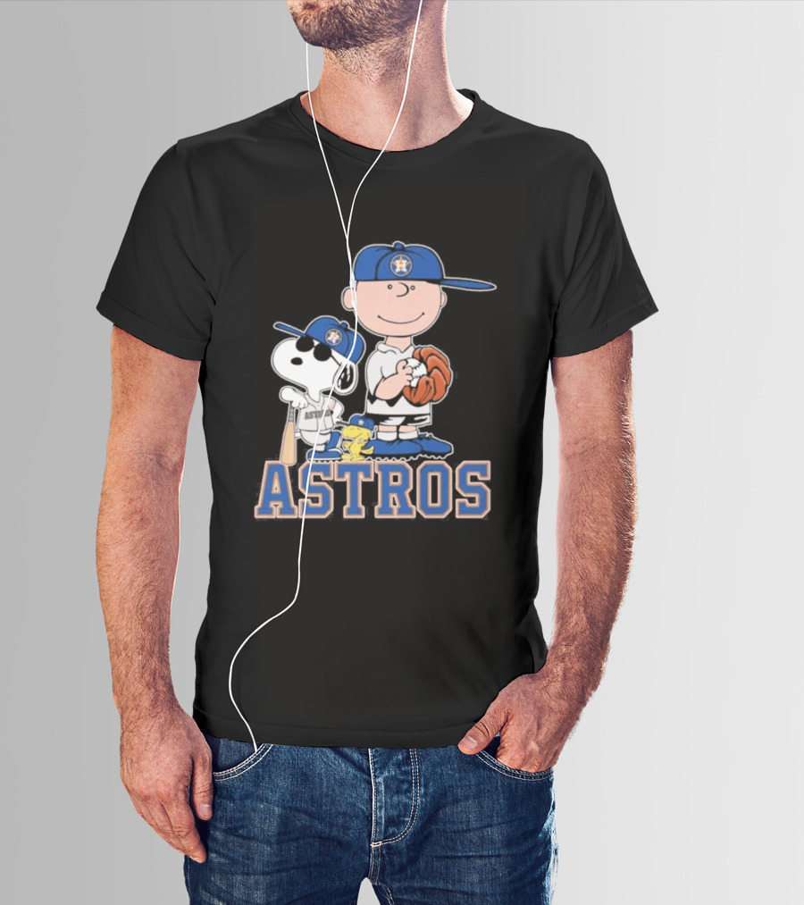 Snoopy Brown Astros Baseball 2026 T-Shirt