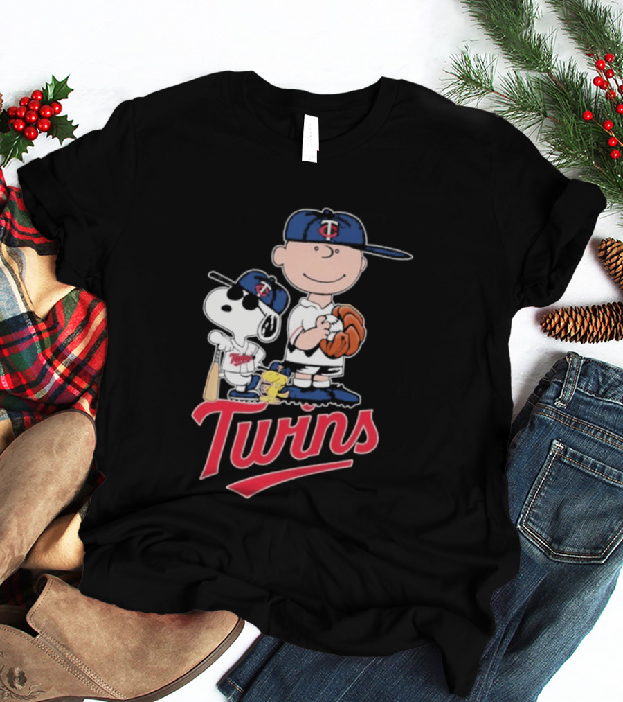 Snoopy 2026 Peanuts Charlie Brown Twins Baseball T-Shirt