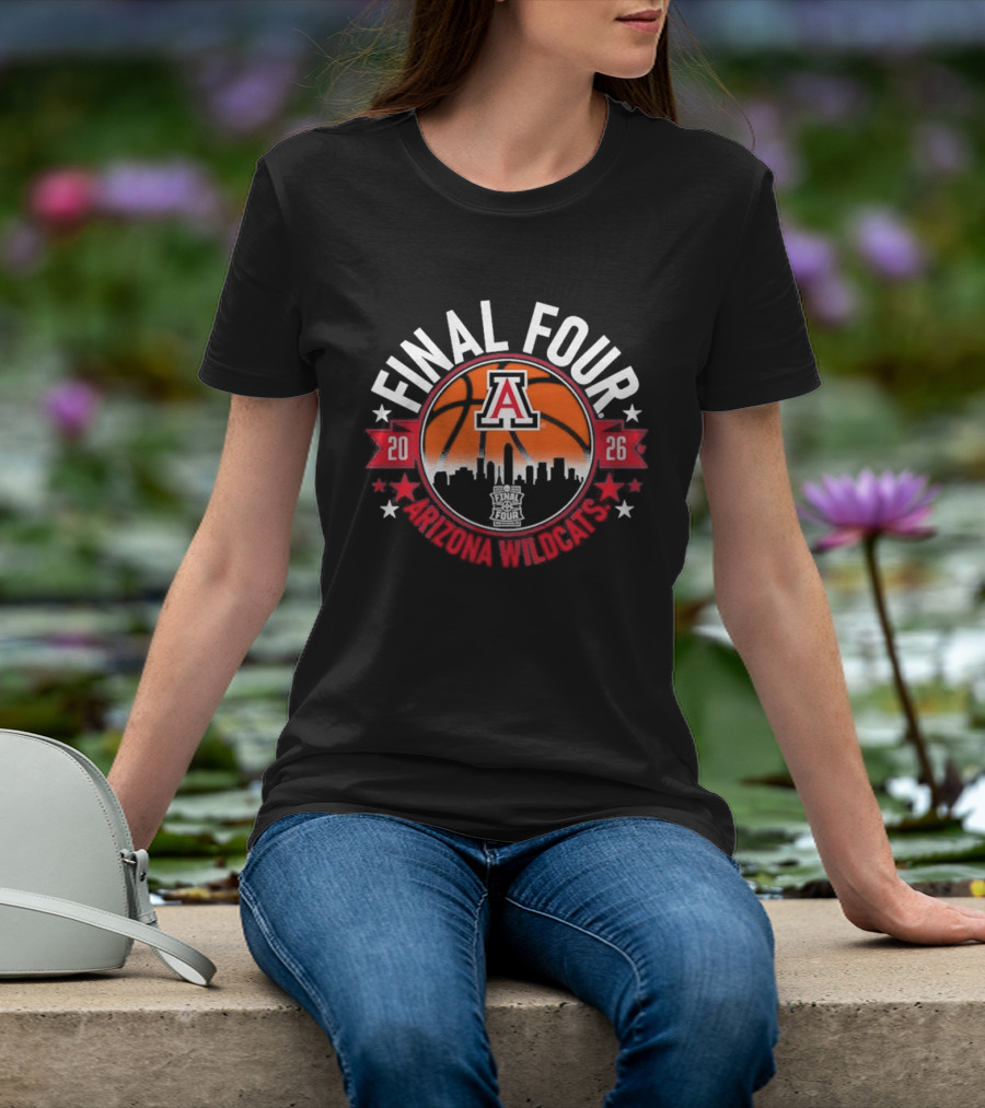 Final Four 2026 Arizona Wildcats Basketball Skyline T-Shirt