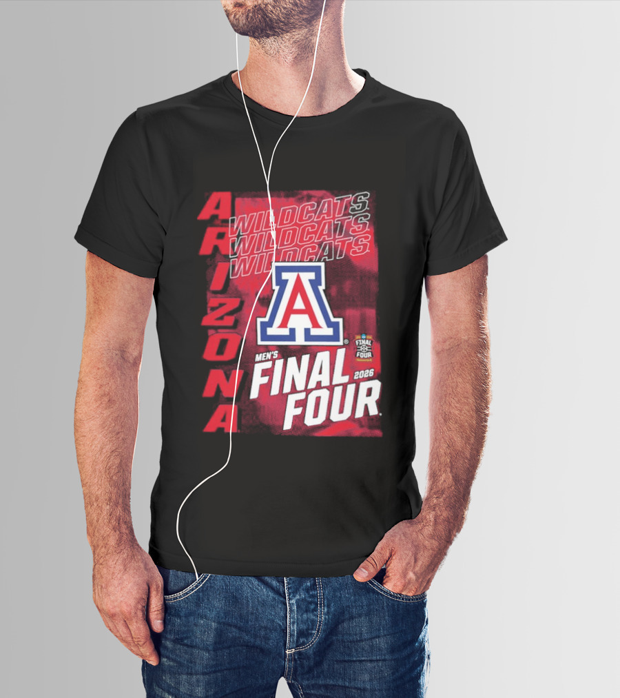 Arizona Wildcats 2026 Men's NCAA Final Four Basketball Tournament T-Shirt