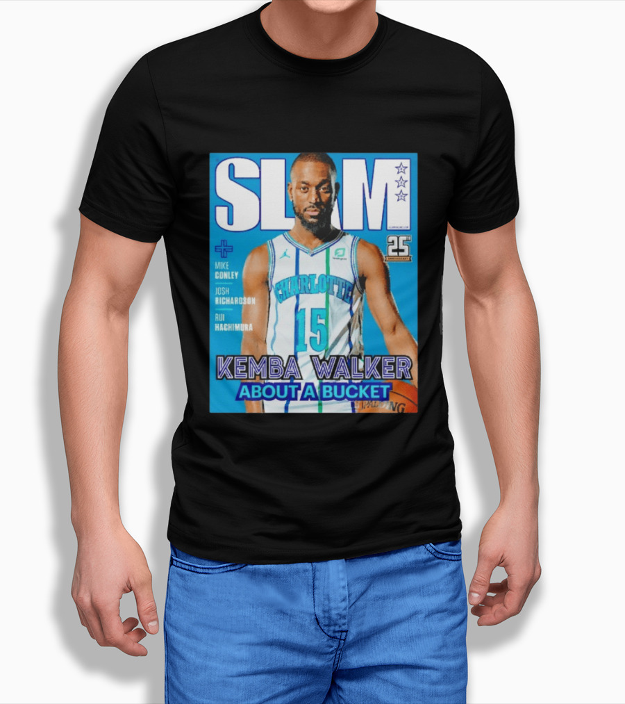 Slam Magazine Kemba Walker Charlotte Hornets About A Bucket Edition T-Shirt
