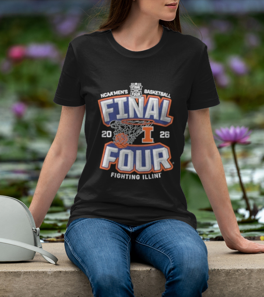 Illinois Basketball 2026 NCAA Final Four Fighting Illini T-Shirt