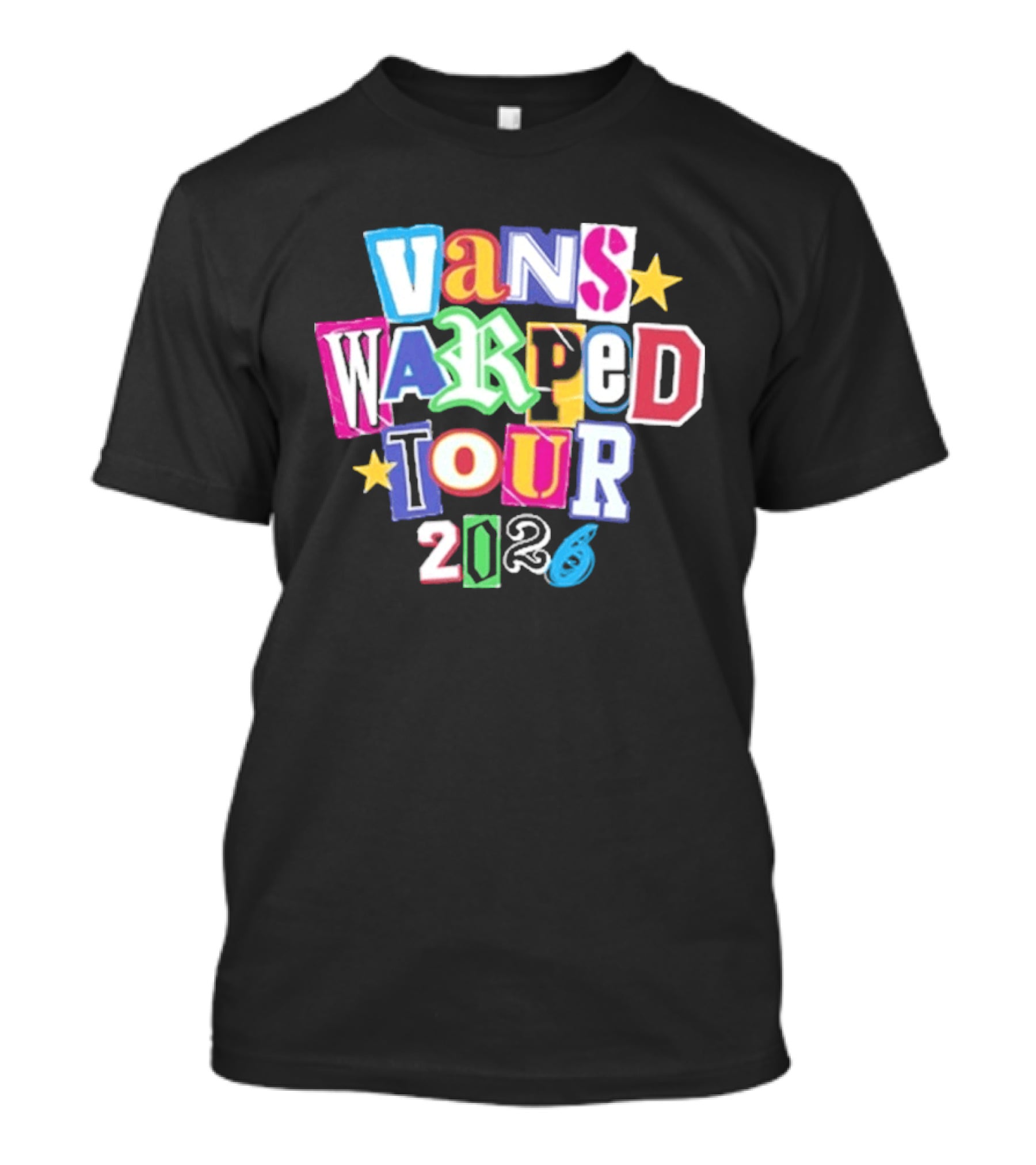 Vans Warped Tour 2026 Colorful Retro Festival T-Shirt