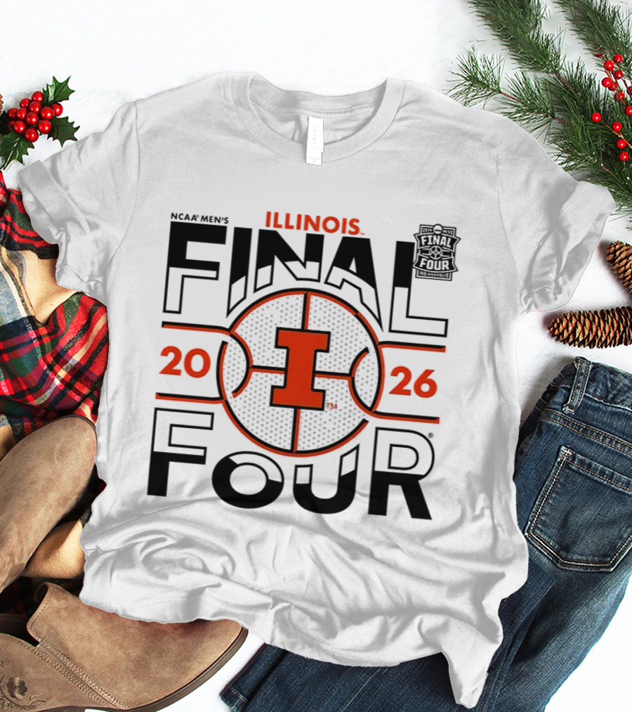 NCAA Men's Illinois Fighting Illini 2026 Final Four Basketball Indianapolis T-Shirt