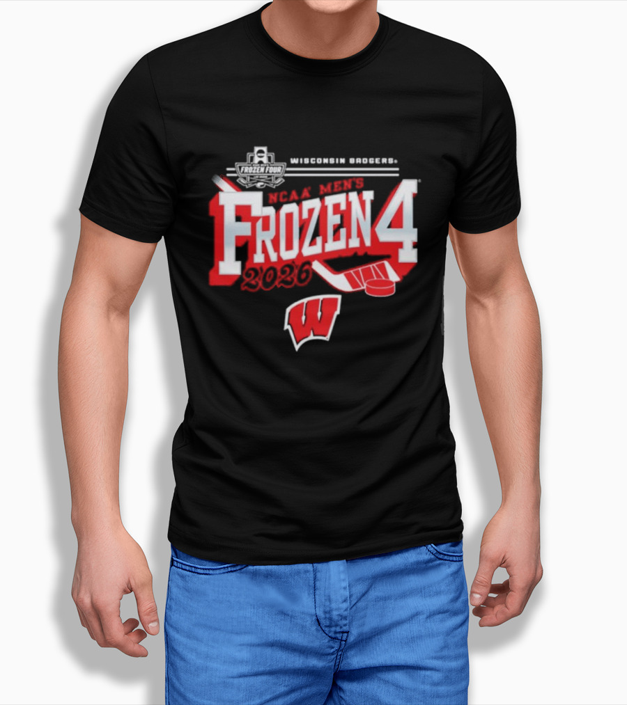 Wisconsin Badgers 2026 NCAA Men's Frozen Four Bound Hockey Tournament T-Shirt