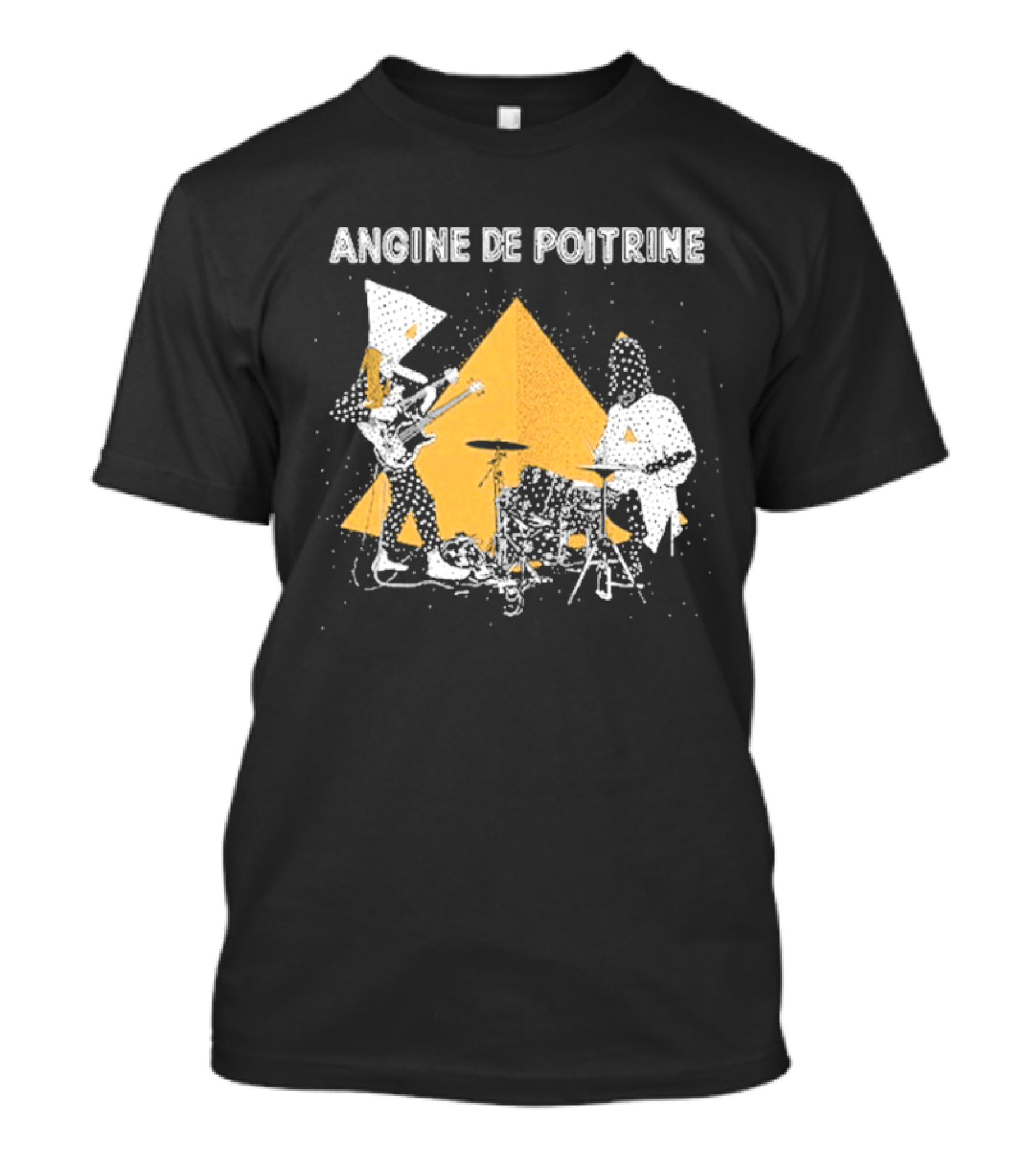 Angine De Poitrine Band Musical Performance With Triangle And Drums T-Shirt