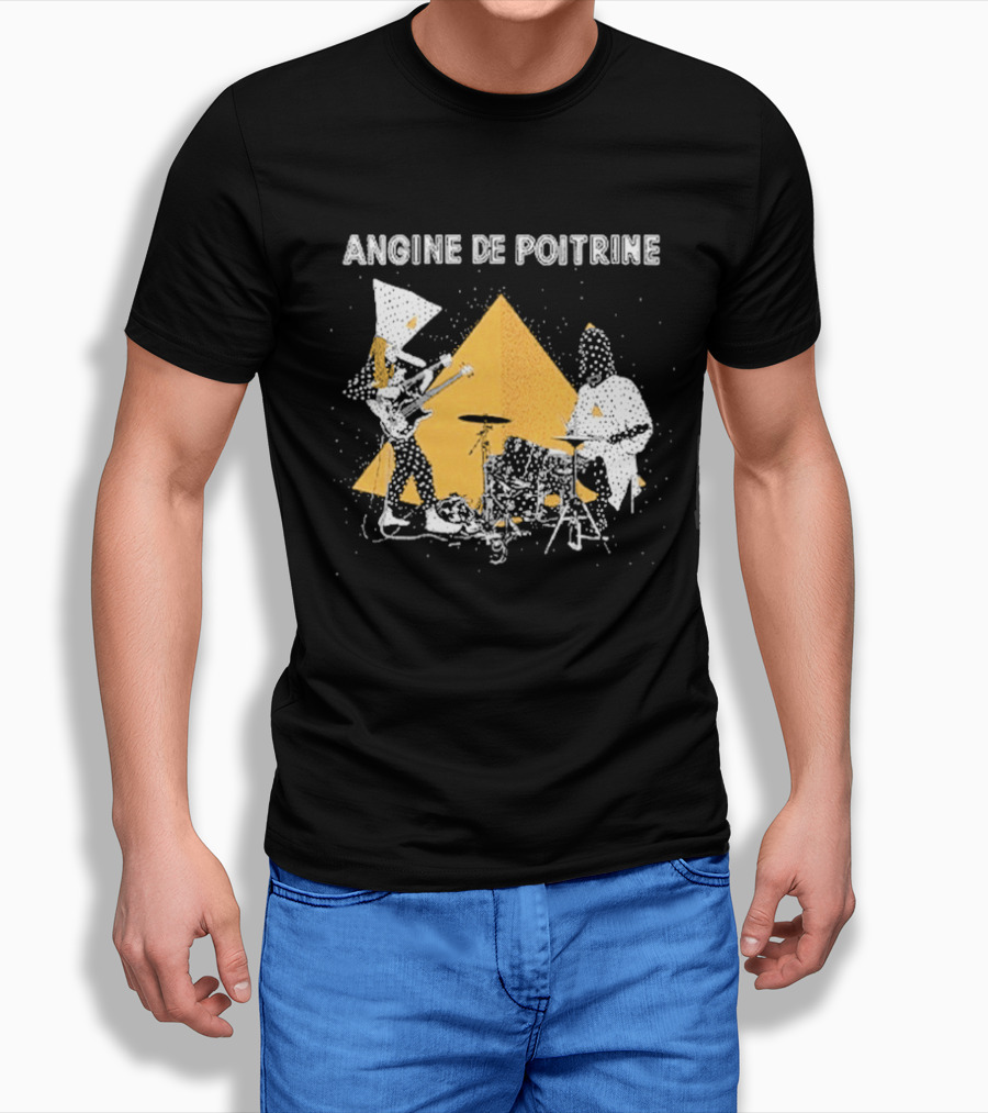 Angine De Poitrine Band Musical Performance With Triangle And Drums T-Shirt