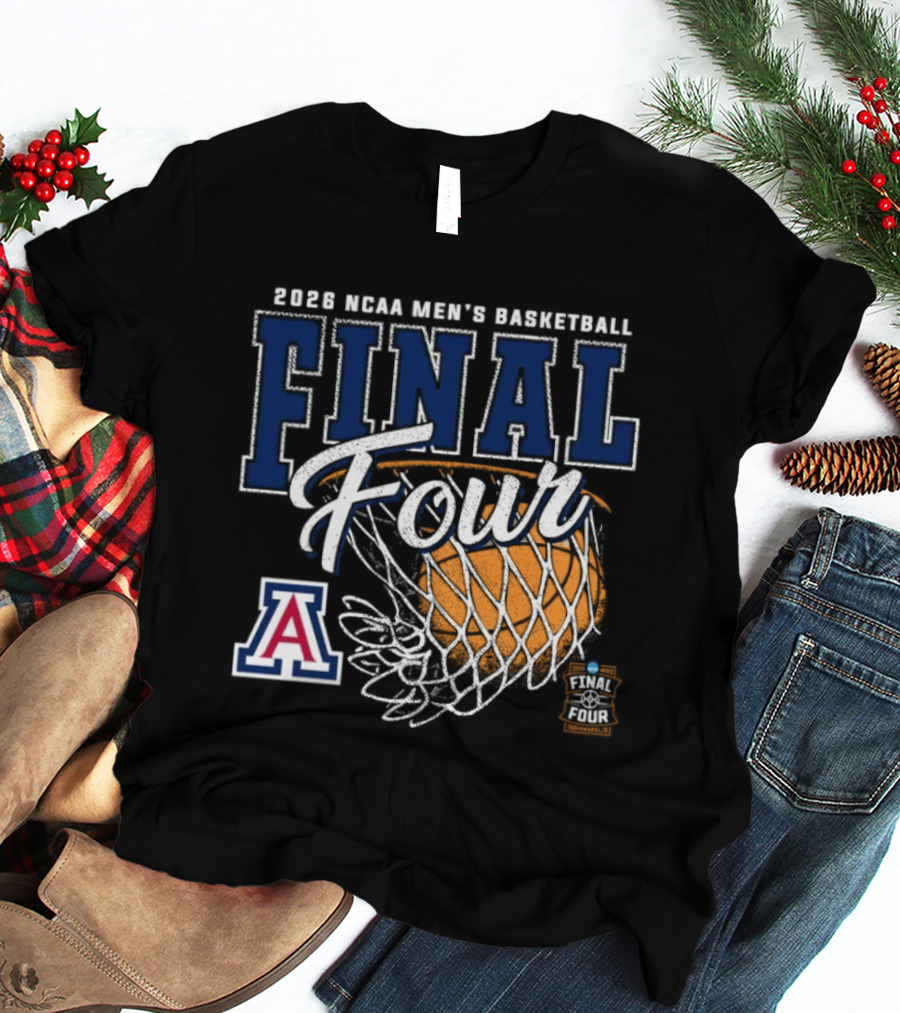 2026 NCAA Men's Basketball Final Four Arizona Wildcats Official Team Gear T-Shirt