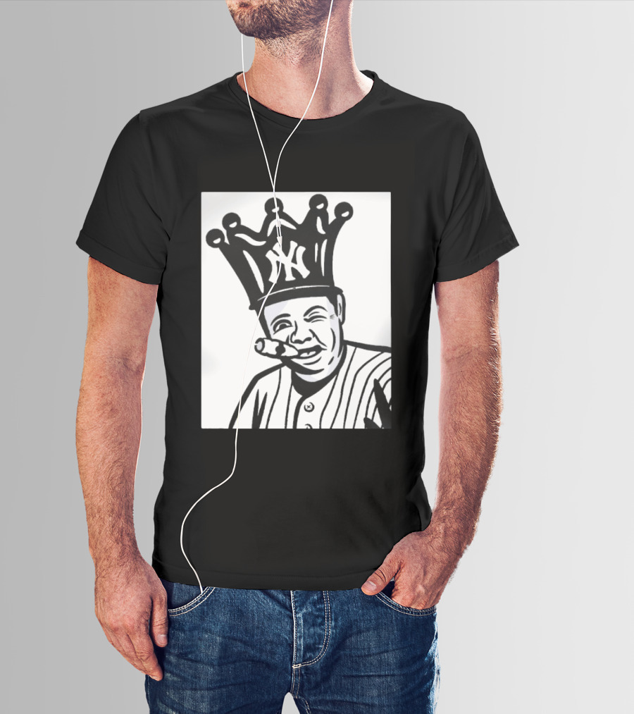 Babe Ruth Cigar Crown NY Yankees Opening Day T-Shirt