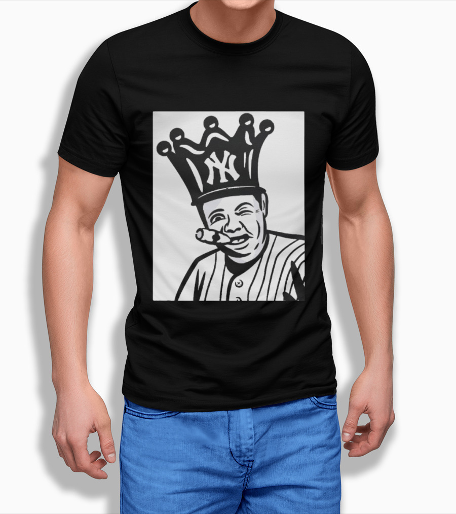 Babe Ruth Cigar Crown NY Yankees Opening Day T-Shirt
