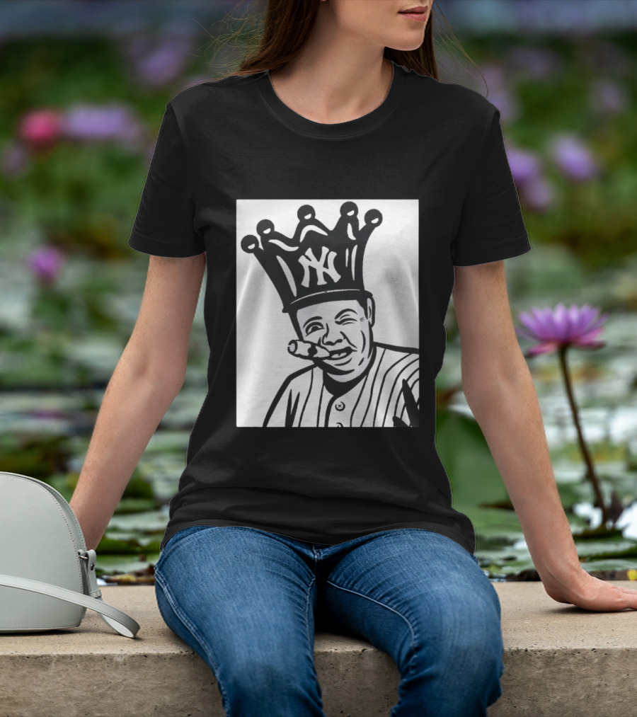 Babe Ruth Cigar Crown NY Yankees Opening Day T-Shirt