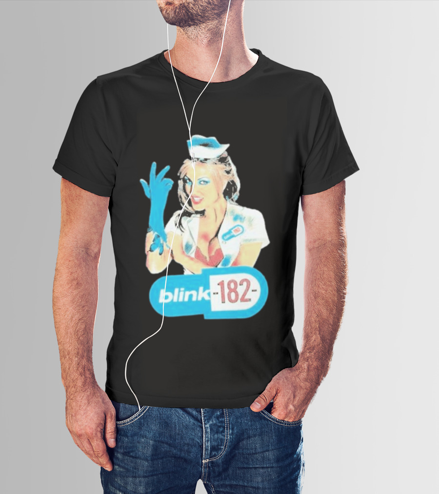 Blink 182 Enema Of The State Nurse Glove T-Shirt