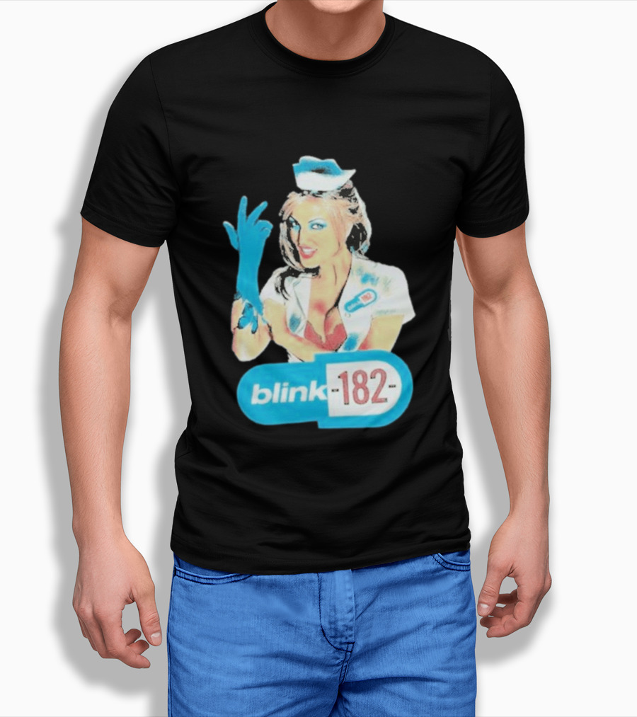 Blink 182 Enema Of The State Nurse Glove T-Shirt