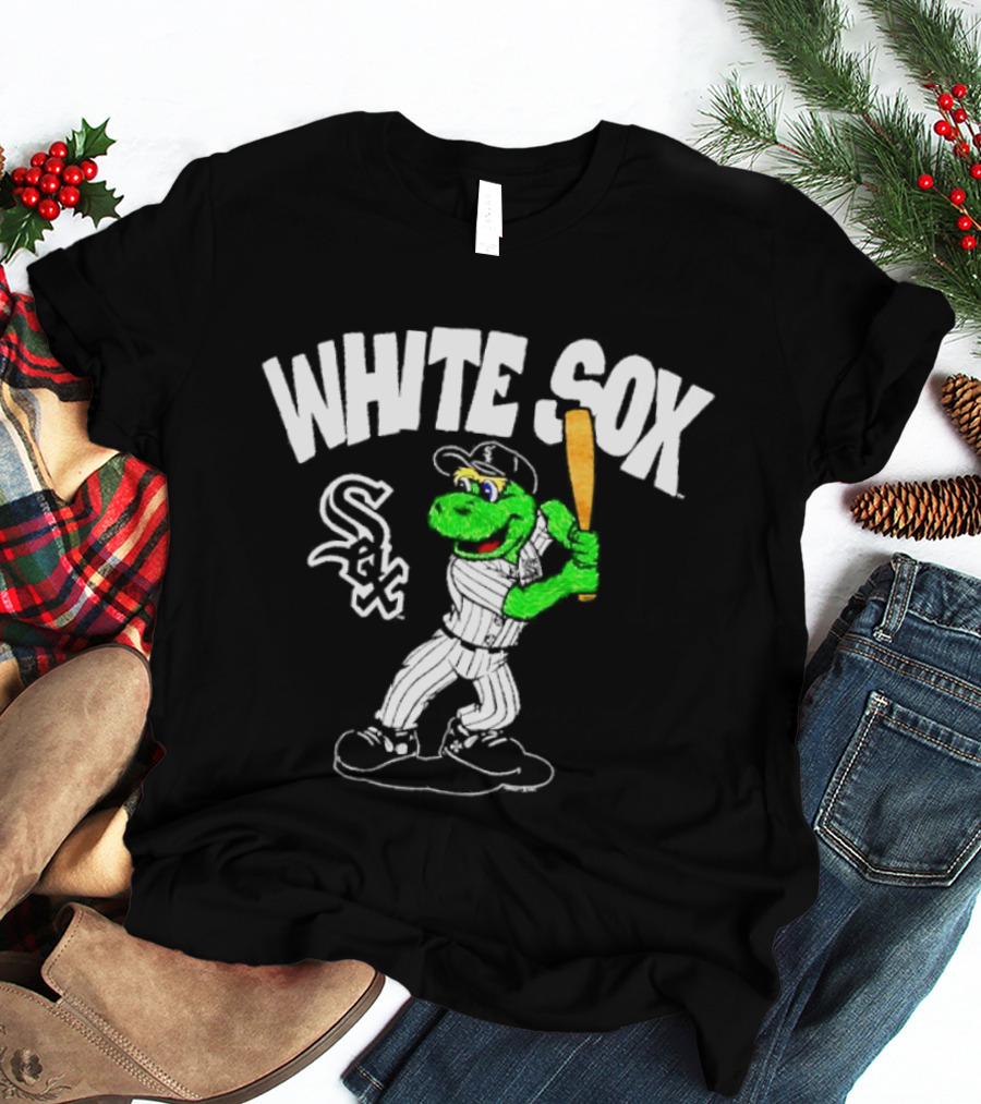 Chicago White Sox Southpaw Mascot Batting Baseball Team T-Shirt