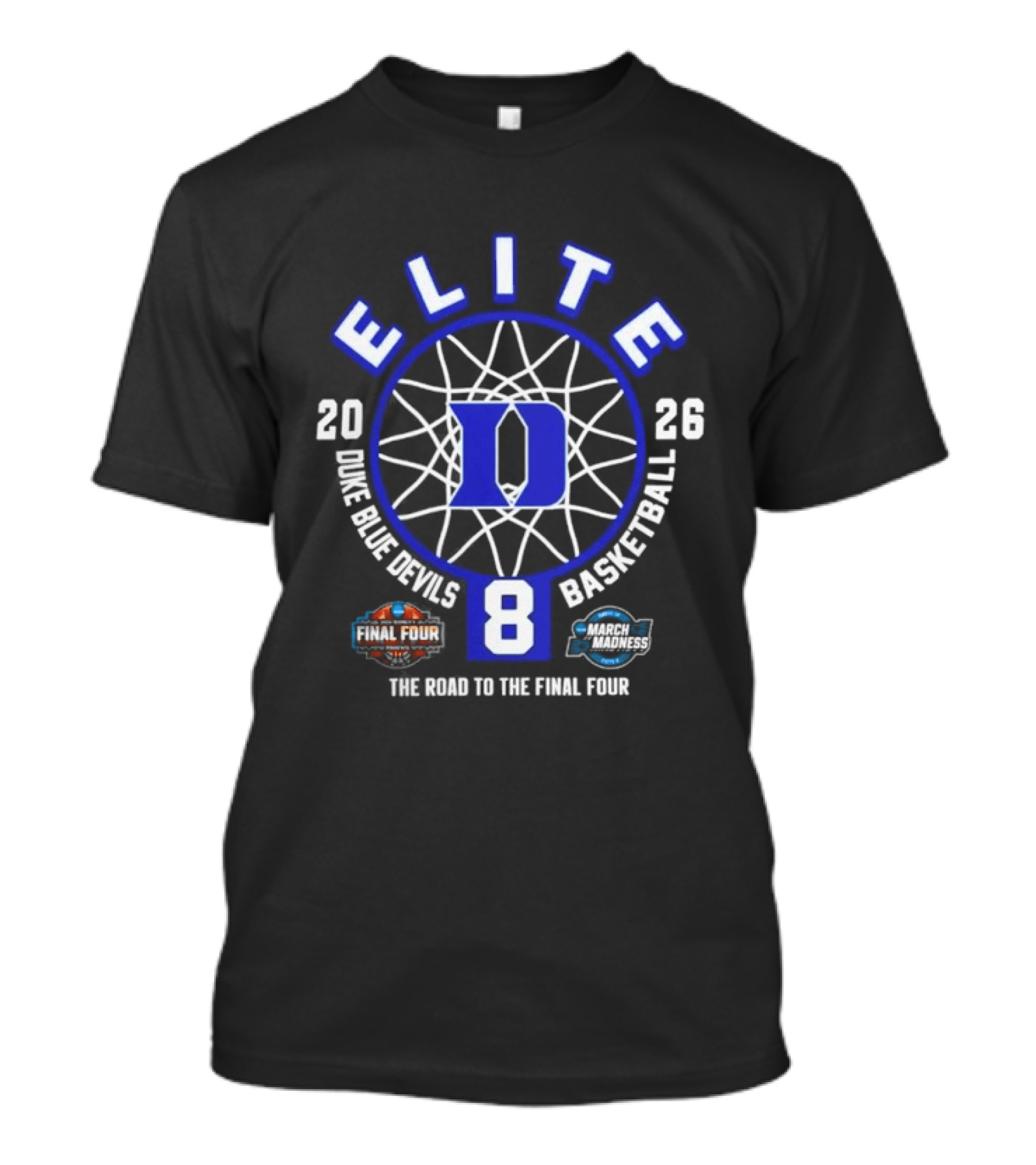 Duke Blue Devils 2026 Elite Eight NCAA Women's Basketball Road To The Final Four T-Shirt