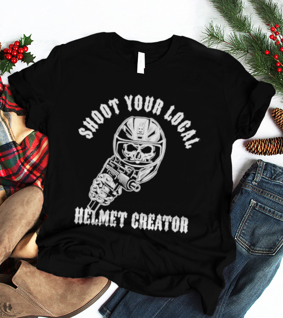 Shoot Your Local Helmet Creator Ghost Racing T-Shirt
