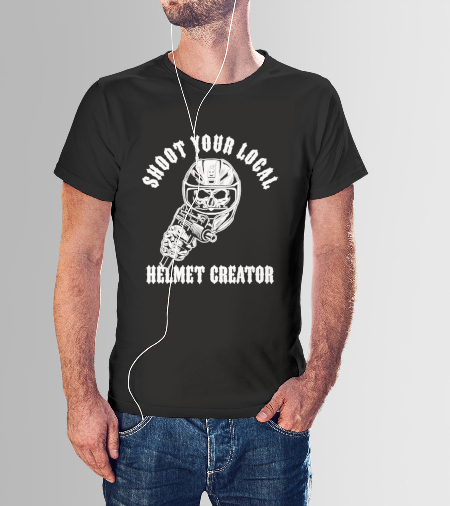 Shoot Your Local Helmet Creator Ghost Racing T-Shirt