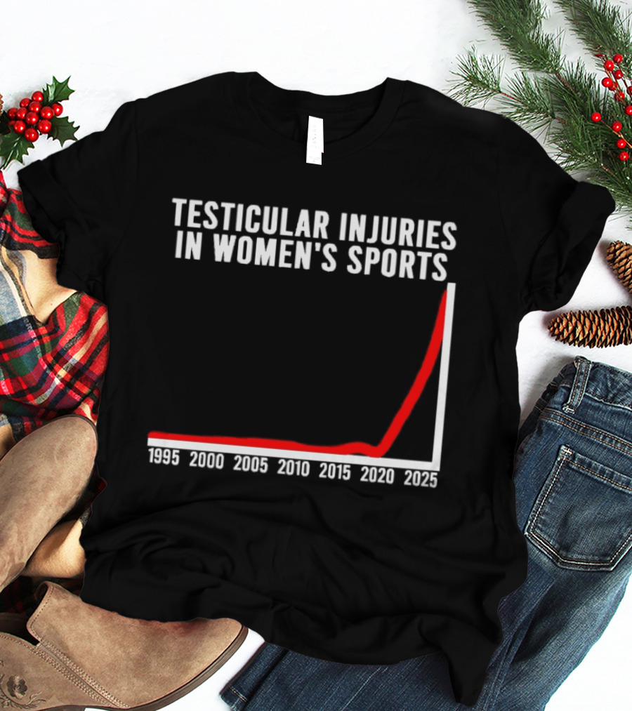 Graphical Humor Testicular Injuries In Women's Sports T-Shirt