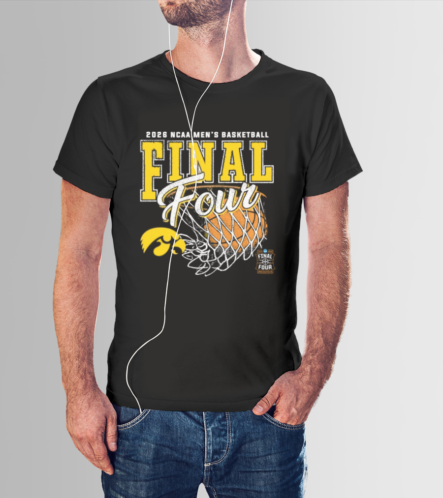 2026 NCAA Men's Basketball Final Four Iowa Hawkeyes Tournament T-Shirt