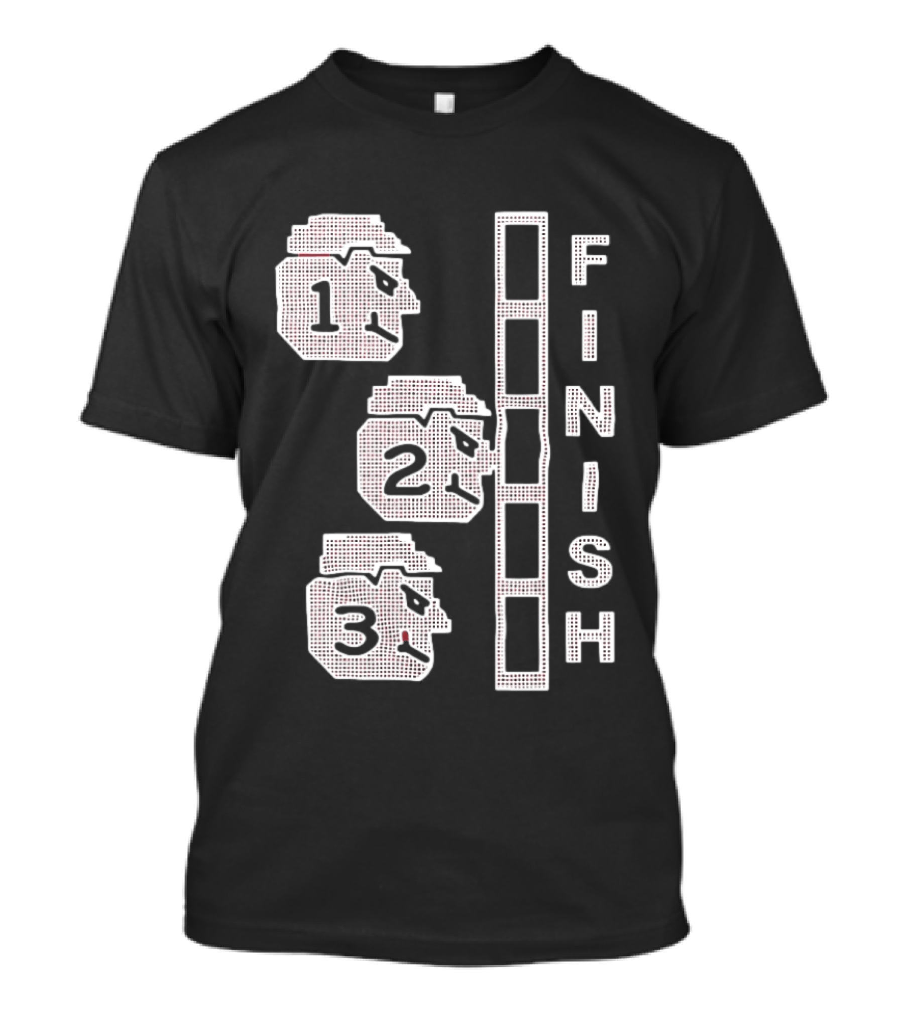 The Great Red Race Cincinnati Reds Finish Line Illustrations T-Shirt