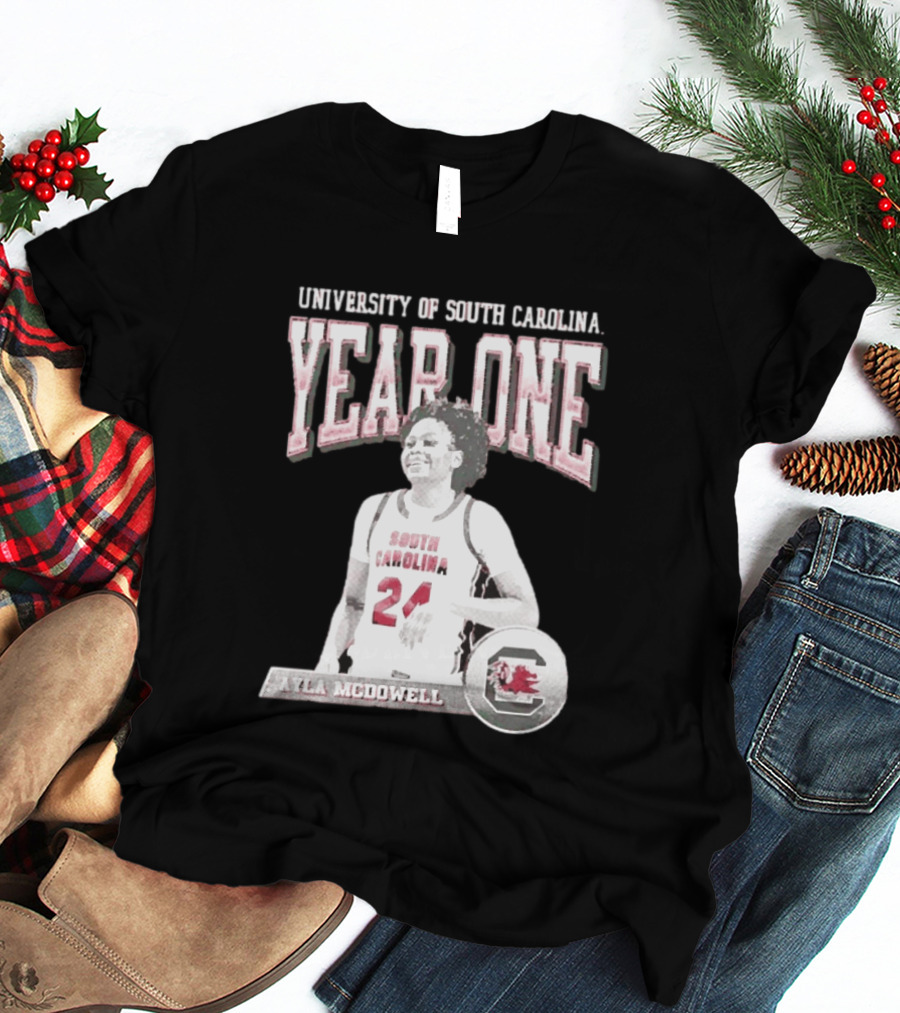 University Of South Carolina Year One Ayla McDowell South Carolina Gamecocks T-Shirt