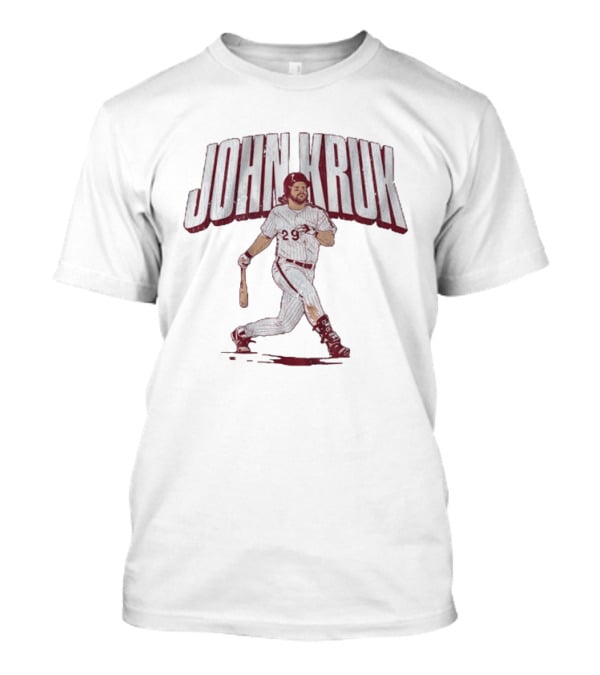 Philadelphia Phillies John Kruk Baseball Slugger Swing 29 T-Shirt