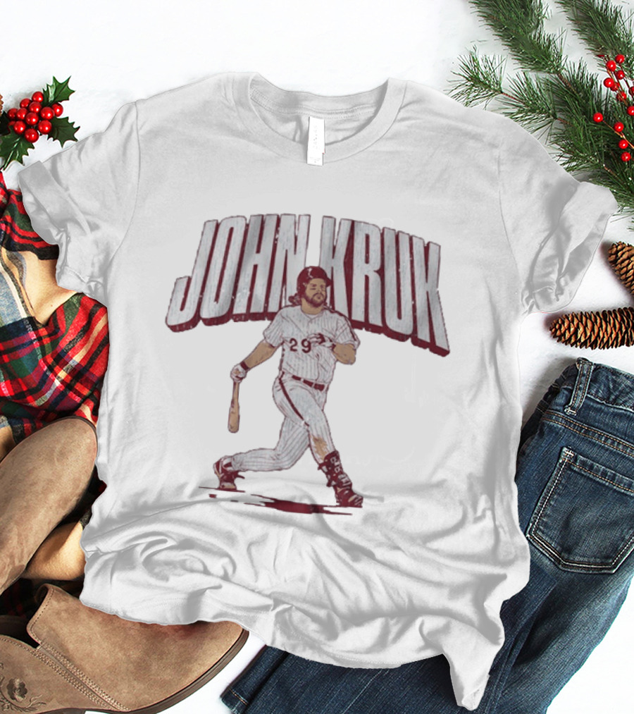 Philadelphia Phillies John Kruk Baseball Slugger Swing 29 T-Shirt