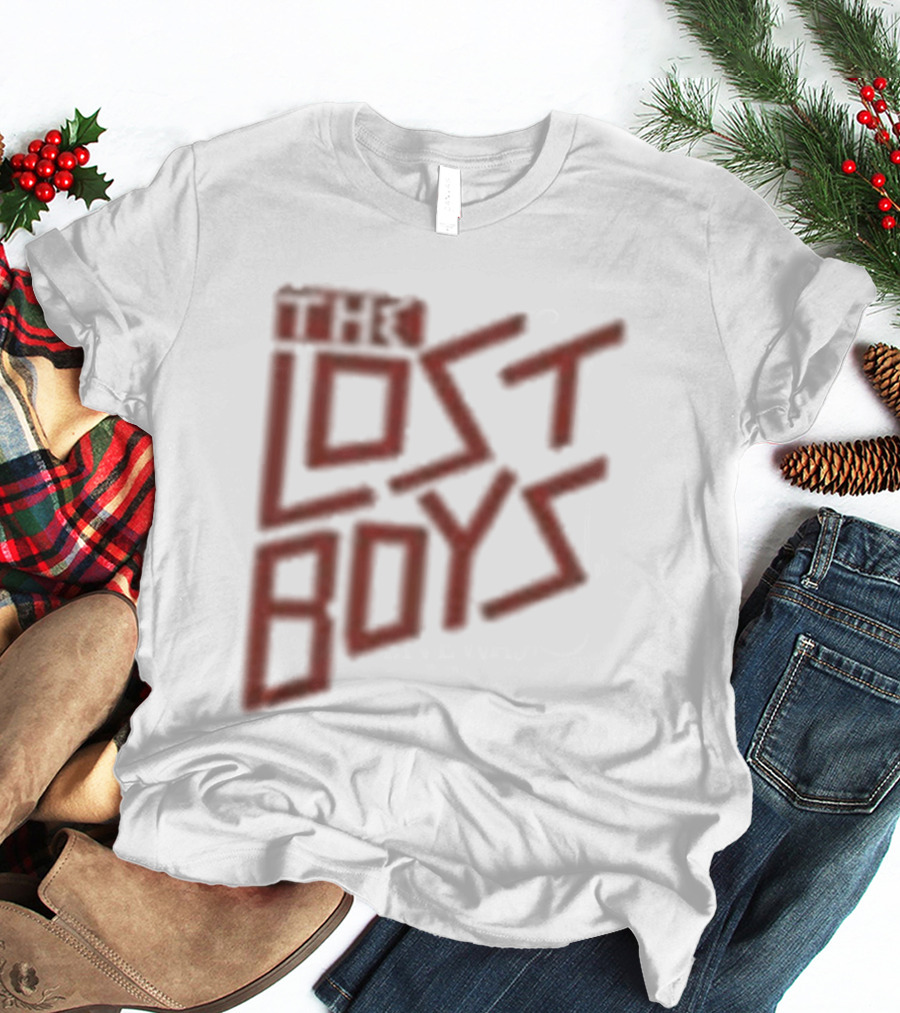 The Lost Boys Concert Crop Top 80s Retro Font T-Shirt