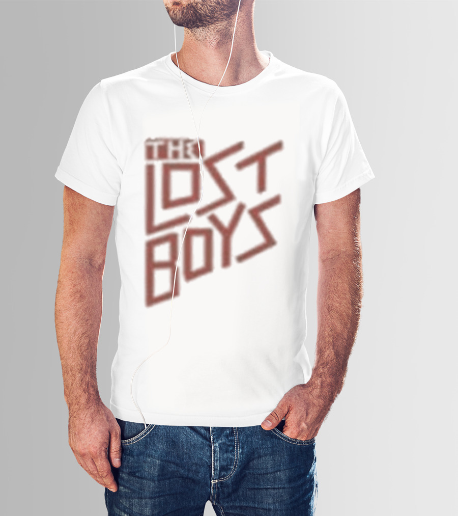 The Lost Boys Concert Crop Top 80s Retro Font T-Shirt