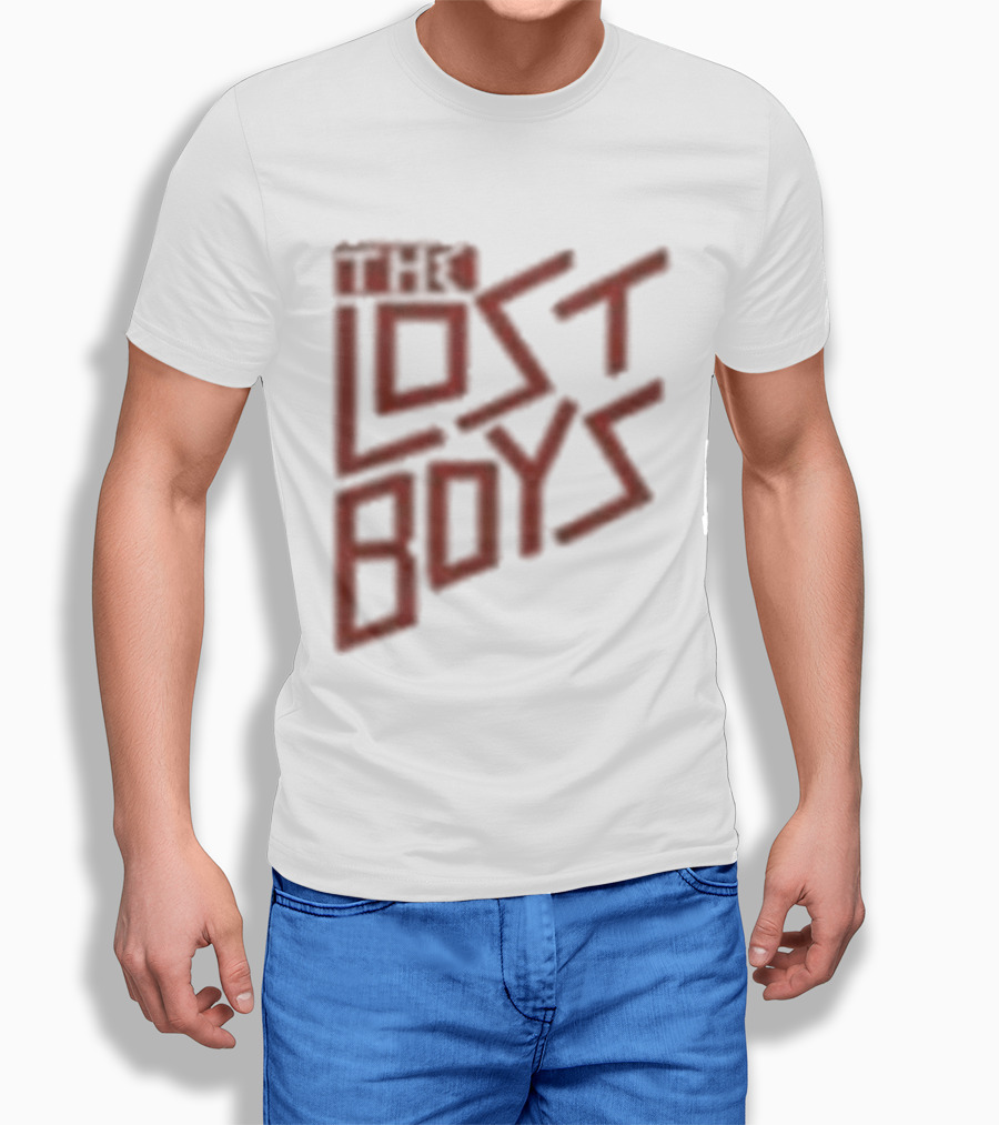 The Lost Boys Concert Crop Top 80s Retro Font T-Shirt