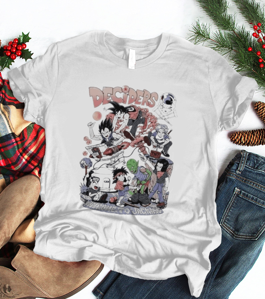 Deciders Dragon Ball X Jackass Fusion With Iconic Characters T-Shirt