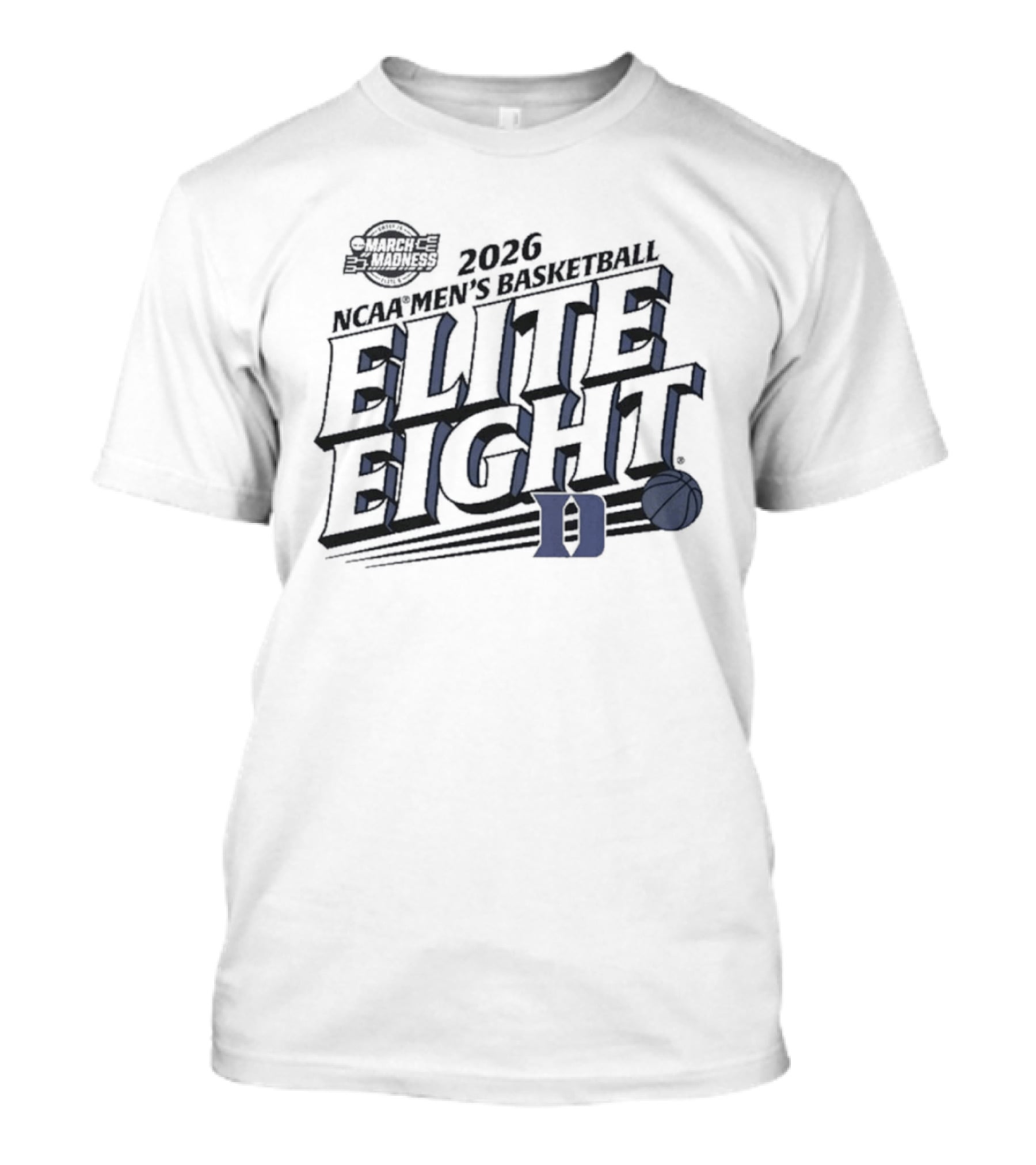 NCAA Men's Basketball 2026 Elite Eight Duke Blue Devils March Madness T-Shirt