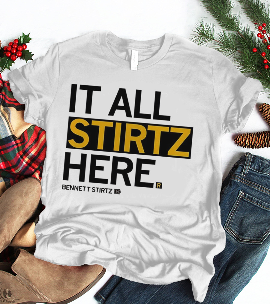 It All Stirtz Here Bennett Stirtz Iowa Hawkeyes Men's Basketball T-Shirt